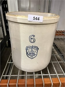 6-Gallon Uhl Crock Jar