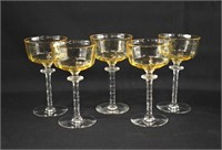 5 Tiffin CADENA AMBER Mandarin Yellow Champagnes