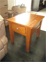 side table with drawer .