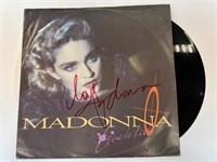 Autograph COA Madonna vinyl