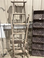 Wooden ladder & garden plow handles