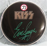 SIGNED KISS DRUMHEAD