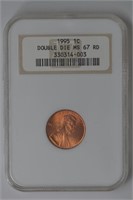 1995 Lincoln Cent DDO NGC MS67RD