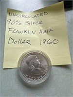 1960 uncirculated Franklin half