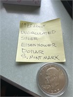 1973 uncirculated silver Eisenhower dollar