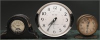 Vtg Jewell Voltmeter & Big Ben Alarm Clocks (3)