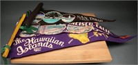 1950's Souvenir Felt Pennants- Hawaii + (4)