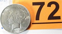 Coin 1934-D Peace Silver Dollar    BU