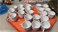 21 department of the Navy demitasse cups