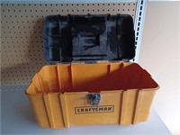 Craftsman Yellow & Black Hard Case Plastic Tool Bo