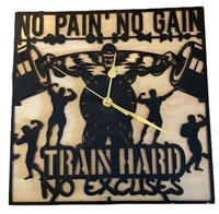 No Pain No Gain - No Excuses Approx. Size 6.5"x13.