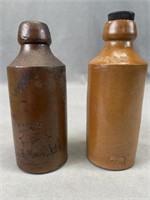 Pair of English Ginger Bear Bottles
