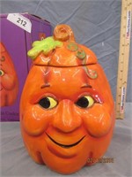 Smiling Pumpkin Cookie Jar