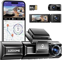 AZDOME M550 3 Channel 4K WiFi Dash Cam, Dual Front