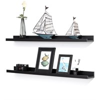 Black Floating Shelves 36 Inch Modern Picture