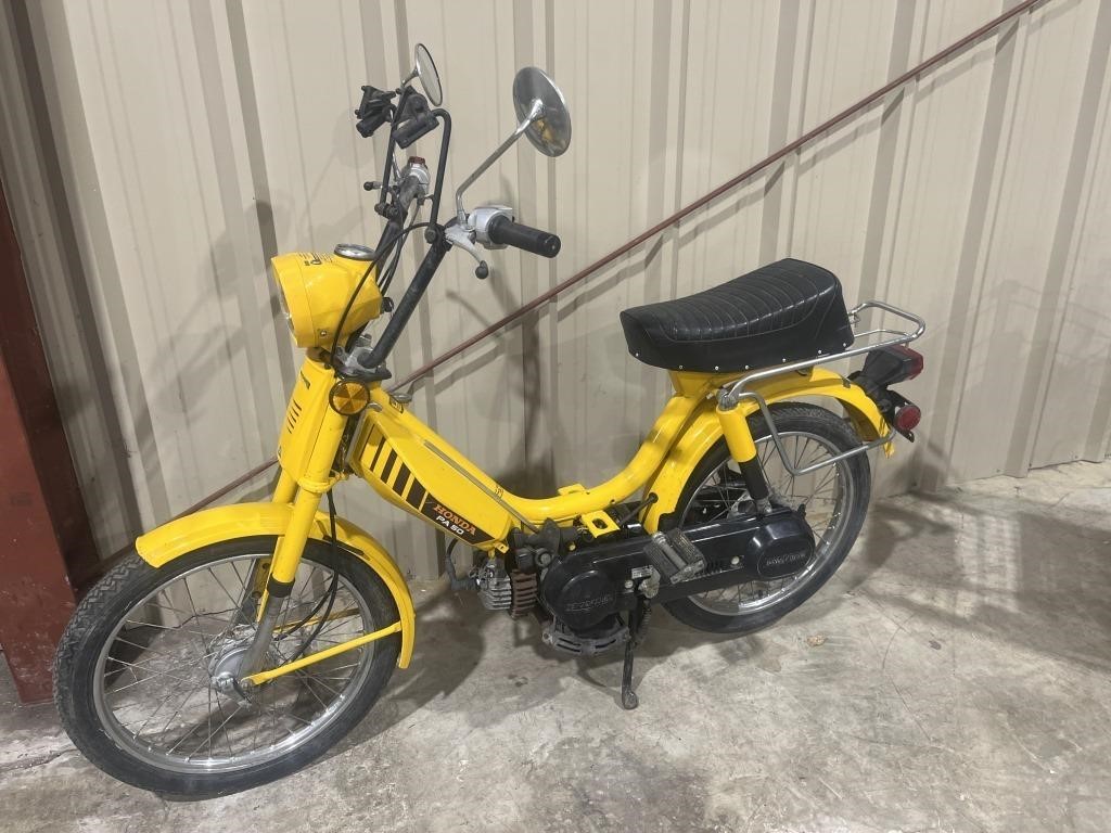 1980 Honda pa50 moped runs no title