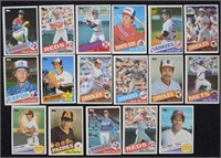 1985 Topps Baseball Cards; Near Mint, 17 Cards