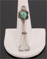 TURQUOISE & STERLING SILVER PENDANT