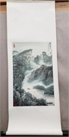 Beautiful 5' Chinese Scroll of 3 Famous Gorges.