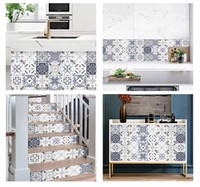 DECALMILE 12PCS DECORATIVE TILE STICKER $15S