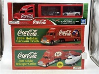 -3 Coca-Cola trucks 1988 caravan truck 2000