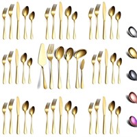 WFF8148  ReaNea Titanium Gold Plated Flatware Set