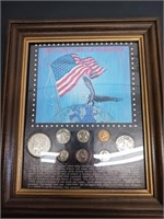 FRAMED OBSOLETE COINS OF YESTERYEAR