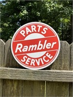RAMBLER PARTS AND SERVICE SIGN