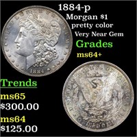 1884-p Morgan $1 Grades Choice+ Unc
