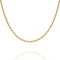 22k Gold-plated Cable Chain Necklace