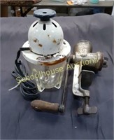 Vintage mixer & Meat Grinder