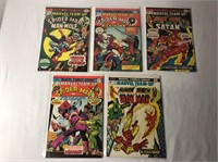 5 Marvel Team-Up Comic Books - 1975