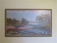 Vintage Oil Painting Signed by A. Schalefer 1983
