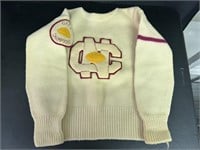 VTG NC Football Letterman Sweater