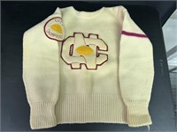 VTG NC Football Letterman Sweater