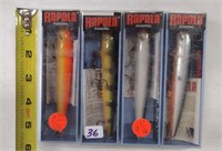 4 Rapala Fishing Lures H-13 - new in pkgs.