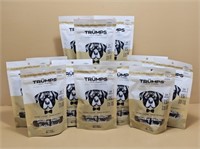 12 BAGS OF TRUMPS SMOKEY BACON DOG TREATS