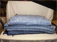 Ralph Lauren Textured Blue Towels LOT NEW