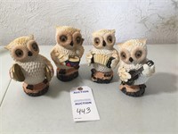 Owl musician figurines - 4