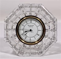 Waterford desk clock, Octagon, 5.25" tall