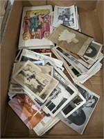TRAY OF BLACK AND WHITE VINTAGE PHOTOS