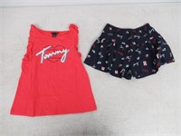 2-Pc Tommy Hilfiger Girl's 7 Set, Short Sleeve