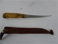 Vintage Fillet Knife With Sheath