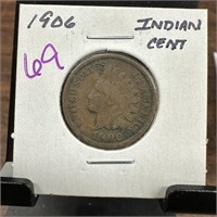 1906 INDIAN HEAD PENNY CENT