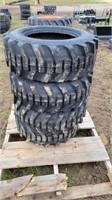 (4) New 10x16.5 Skidsteer Tires