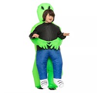 (Adult 150-190cm - green) Alien Kids Inflatable