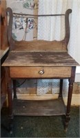 Antique Wash Stand rough shape 46.5inx25.5inx18in