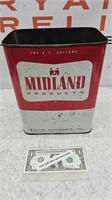 Midland Products 2 Gallon Can Vintage