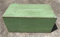 NEAT VINTAGE PAINTED WOODEN STORAGE 36X19.5X18``