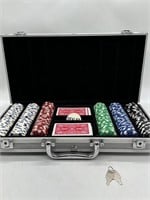 Poker Set with Chips, 2 Sets of Cards and Keys